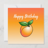 Apricot Birthday Card