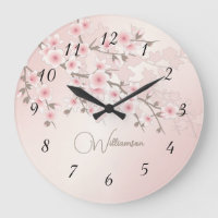 Apricot Cherry Blossom Monogramm