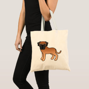 Apricot Coat English Mastiff Cartoon Dog Tragetasche