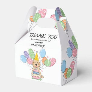 Apricot Cockapoo Cavapoo Geburtstag Vielen Dank Geschenkschachtel