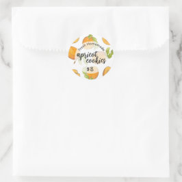 Apricot Cookies Business Custom Label Runder Aufkleber