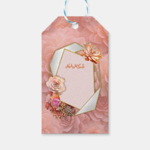 Apricot Crush Sukkuläre Farben Geschenkanhänger
