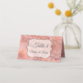 Apricot Crush Sukkuläre Farben Platzkarte