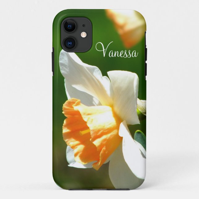 Apricot Daffodil iPhone 5 Fall *Personalisiert* Case-Mate iPhone Hülle (Rückseite)