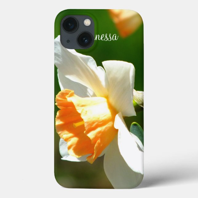 Apricot Daffodique coque ipad *Personnalisé* (Verso)