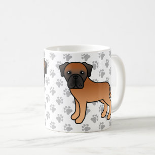 Apricot English Mastiff Niedlich Cartoon Dog Kaffeetasse