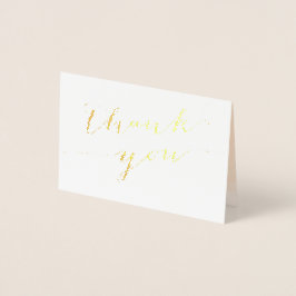 Apricot Gold Foil Wedding Dankeschön Card Folienkarte