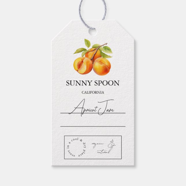 Apricot Hang Tag Geschenkanhänger (Vorderseite)