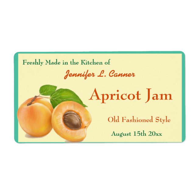 Apricot Jam oder Preserve Canning Jar (Vorne)