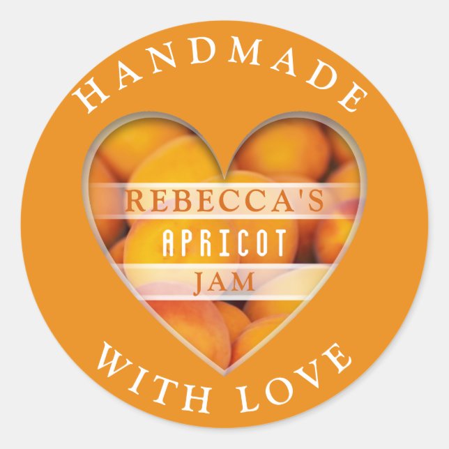 Apricot Jam Runder Aufkleber (Vorderseite)