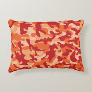 Apricot Lava Camouflage Dekokissen