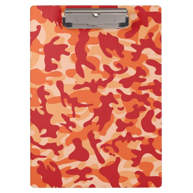 Apricot Lava Camouflage Klemmbrett (Vorderseite)