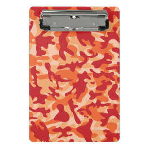 Apricot Lava Camouflage Mini Klemmbrett