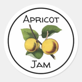 Apricot-Marmelade Runder Aufkleber
