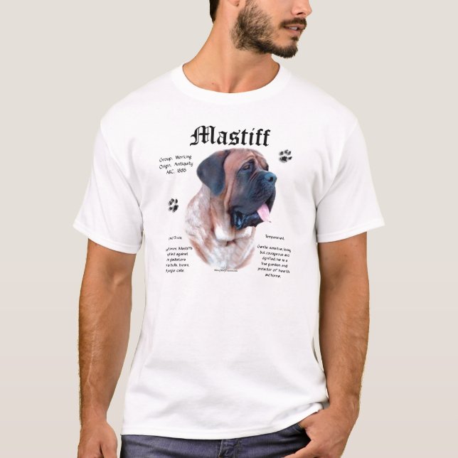 Apricot Mastiff History Shirt (Vorderseite)