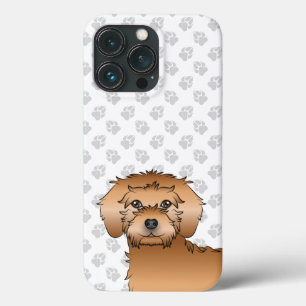Apricot Mini Goldendoodle Niedlicher Cartoon Dog Case-Mate iPhone Hülle