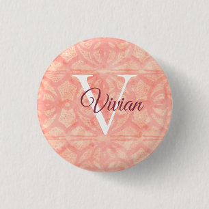 Apricot Pink Button