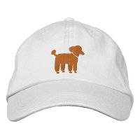 Apricot Poodle Dog Logo (Farbanpassbare Farbe)