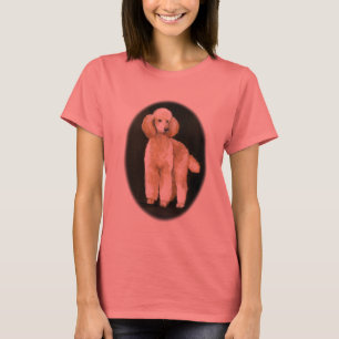 "Apricot Standard Poodle" Hunde Art Ringer T - Shi T-Shirt