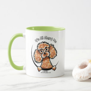 Apricot Toy Poodle Tasse