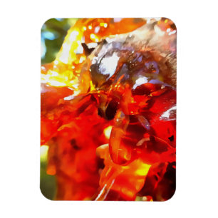Apricot Tree Leaked Resin Abstrakt Abstrakt Painti Magnet