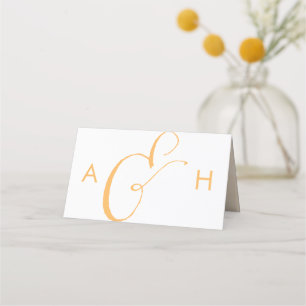 Apricot Watercolor Hochzeitsszeitsfeier Tischnumme Platzkarte