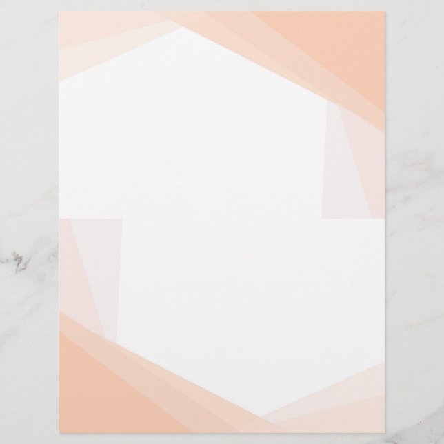 Apricot White Color Elegante, benutzerdefinierte B Briefbogen (Vorderseite)