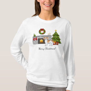 Apricot & White Mini Goldendoodle - Weihnachtssaal T-Shirt