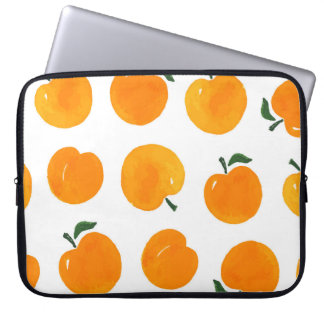 Apricots Aquarell Weißer Hintergrund Vintag Laptopschutzhülle
