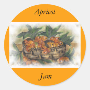 APRICOTS RUNDER AUFKLEBER