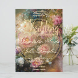 Aprikose Vintage Rose in Gold gestrichen