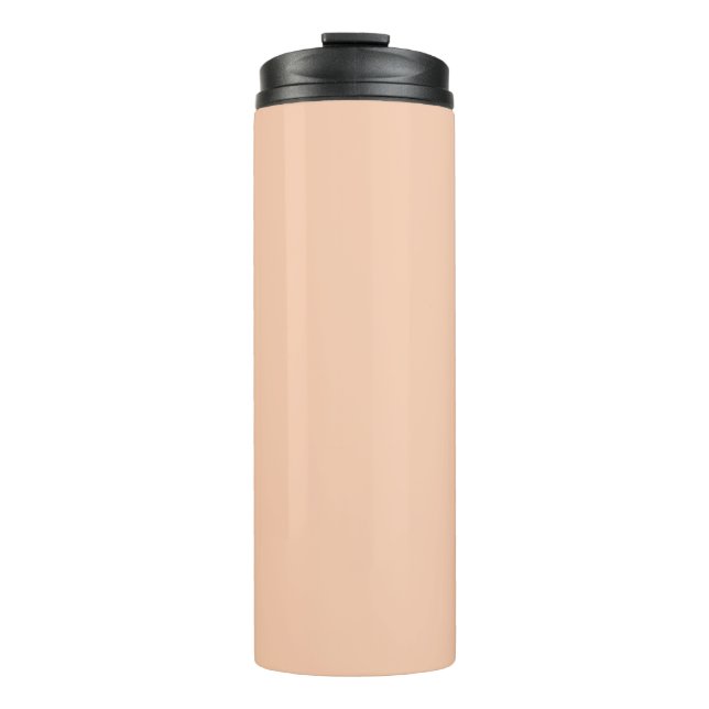 Aprikose (Vollfarbe) Thermosbecher (Vorderseite)