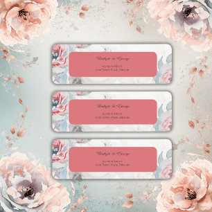 Aprikose Wildblume Aquarell Rose Hochzeit