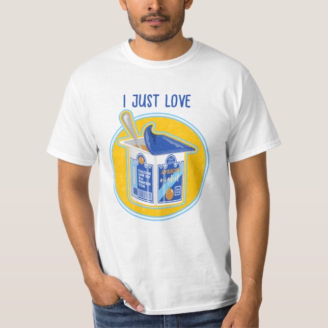 Aprikosen-Jogurt in einer Flasche T-Shirt (Vorderseite)