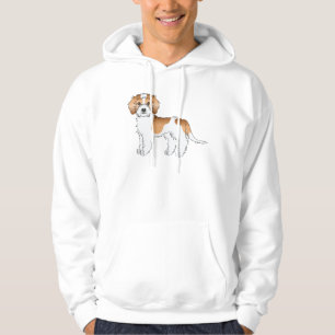 Aprikosen-Parti-Farben-Mini-Goldendoodle-Hund Hoodie