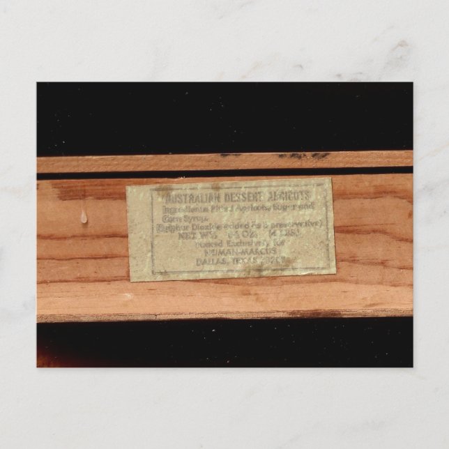 Aprikosen Postkarte (Vorderseite)