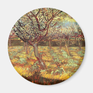 Aprikosenbäume in Blüte, Vincent van Gogh. Vinta Magnet