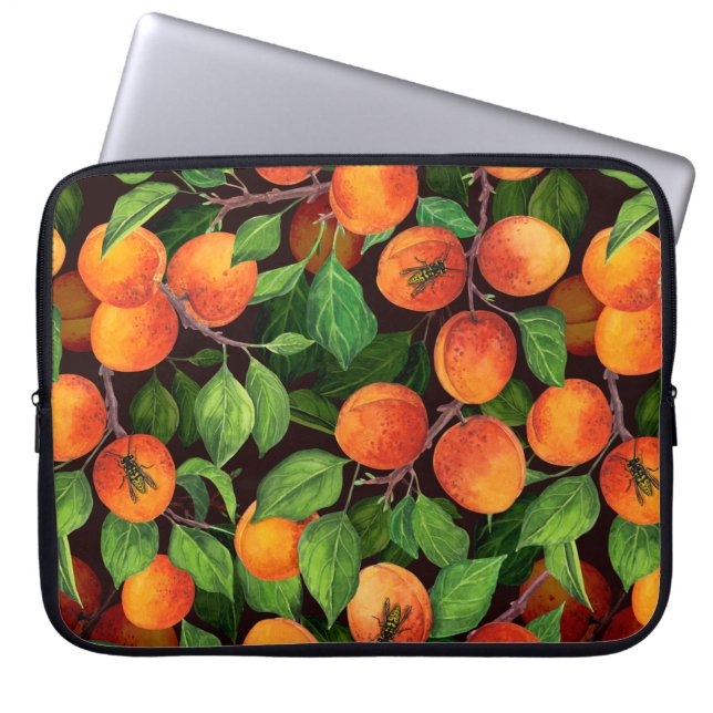 Aprikosengarten 1 laptopschutzhülle (Vorderseite)