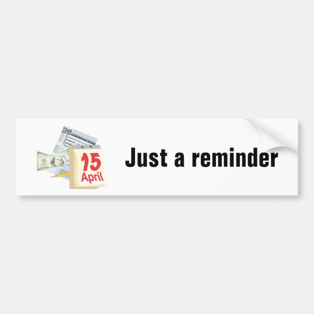 April 15- autoaufkleber (Vorne)