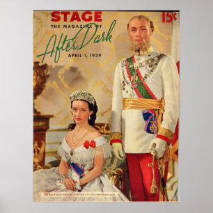 April 1939 Bühne Magazine Titelblatt Poster