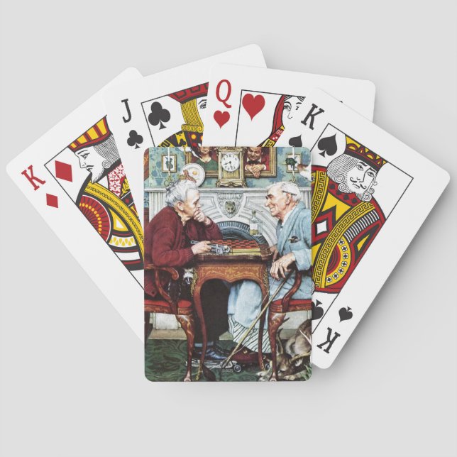 April, 1943 spielkarten (Rückseite)