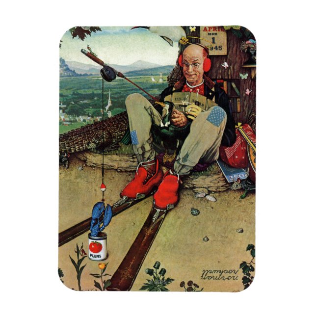 April, 1945 magnet (Vertikal)