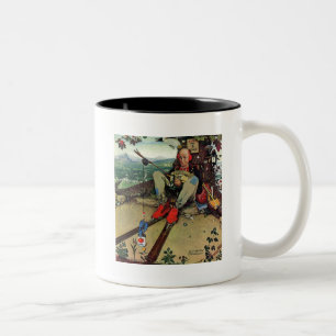April, 1945 zweifarbige tasse