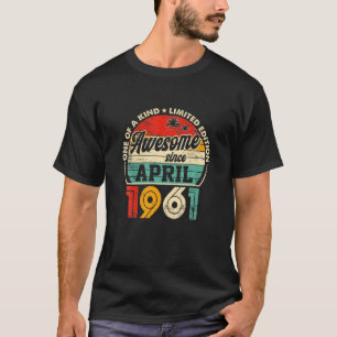 April 1961 Vintag 60 Jahre alt 60. Geburtstag Männ T-Shirt