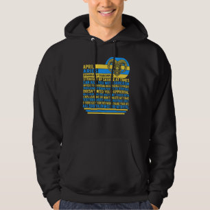 April Aries Facts Zodiac Sign Sonnenblumen Astrolo Hoodie