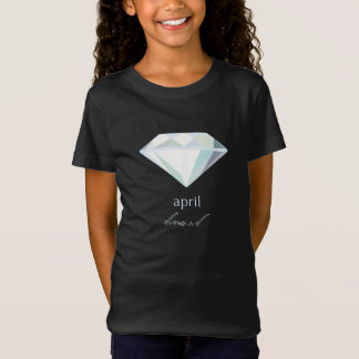April Birthstone Diamond T-Shirt