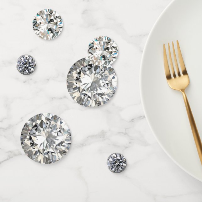 April Birthstone Diamond Table Konfetti (Gruppe)