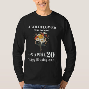 April Blume Platterbsen und Daisy April 20 B T-Shirt