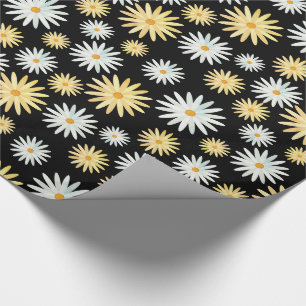 April Blume Watercolor Daisies Muster Geschenkpapier