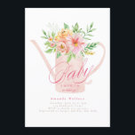 April Blume Watering Can Baby Dusche Einladung<br><div class="desc">April Blume Watering Can Baby Dusche Einladung</div>